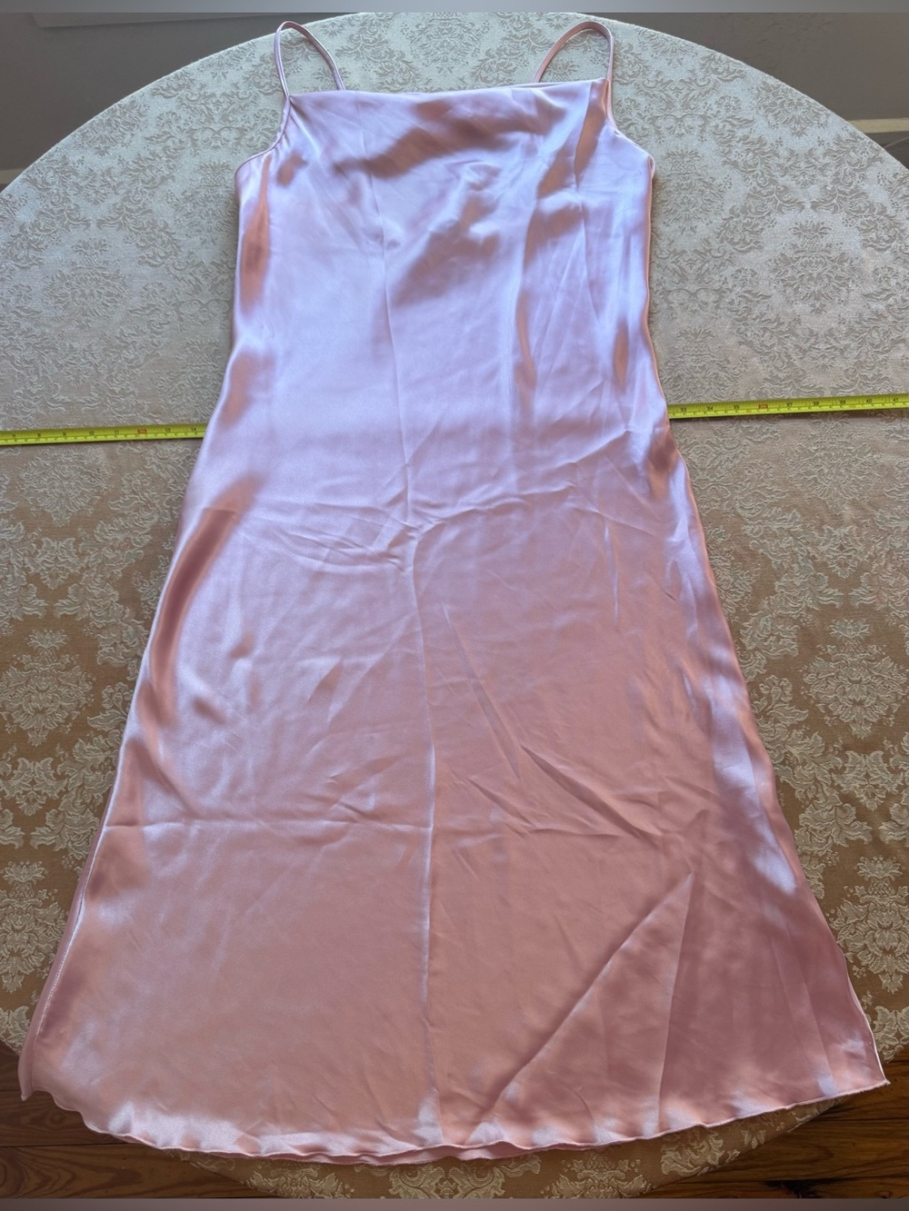 bebe Blush Pink Satin Slip Dress